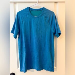 lululemon athletica Men's Metal Vent Teal Blue Short-Sleeve Performance Tee